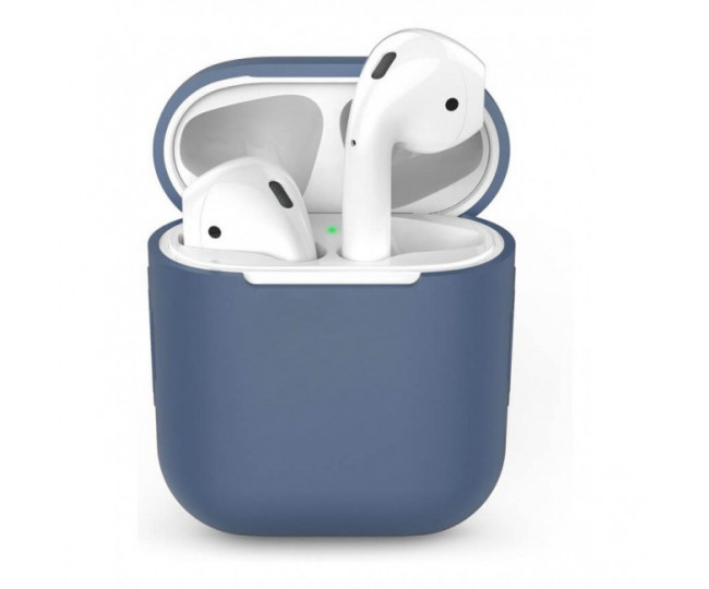 Чохол для Airpods Silicon Case Blue Horizone